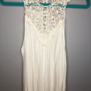 White lace Flowy Top